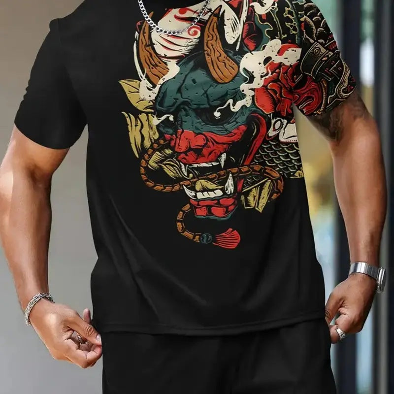 Men's Printed Short Sleeved Shirt