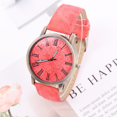 Women's Casual Denim Belt Quartz Watch