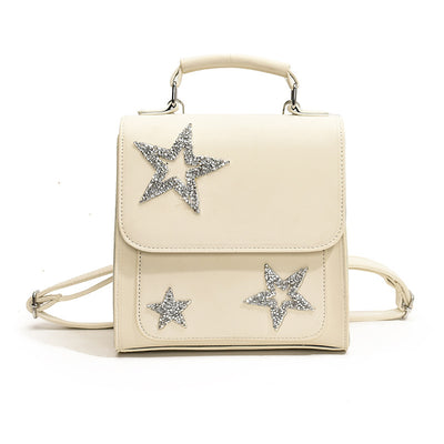 Women's Bag Fashionable Sequins Five-pointed Star Backpack