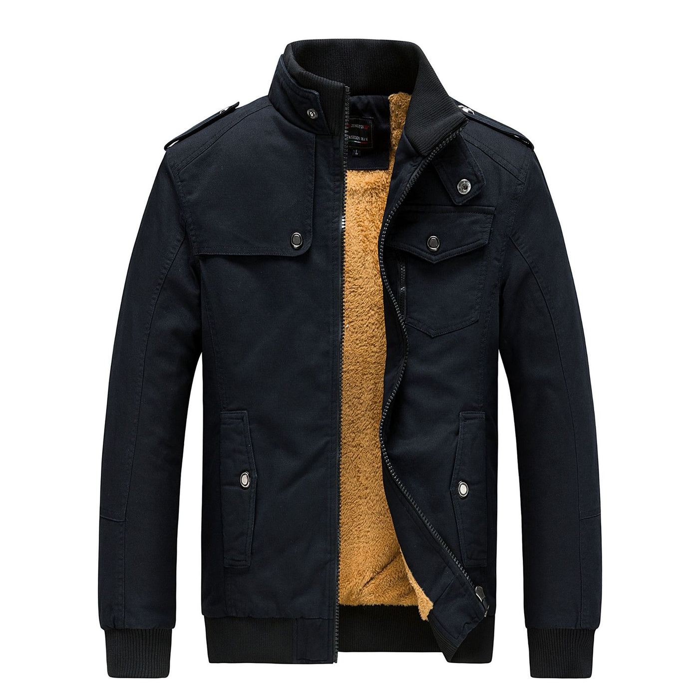 Men's Jacket Fleece-lined Thickened Slim Fit Coat