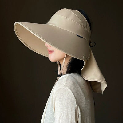 Sun Hat Female Sun Protection UV Protection Big Brim Summer Cover Full Face