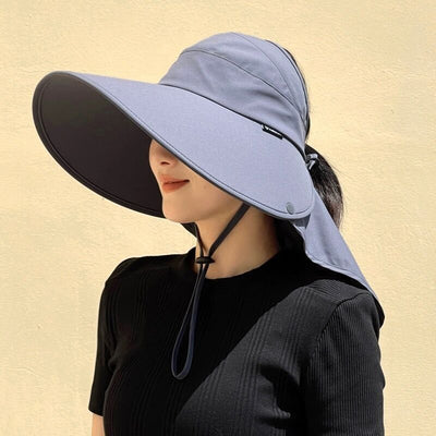 Sun Hat Female Sun Protection UV Protection Big Brim Summer Cover Full Face