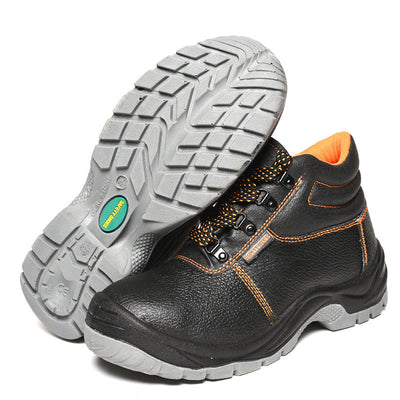 Safety Shoes Safety Shoes Protective Shoes Anti-Smashing Anti-Stab PU Injection Wear-Resistant