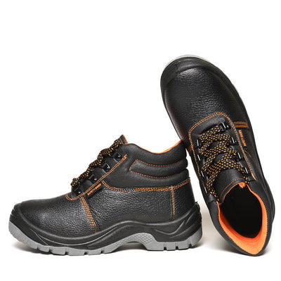 Safety Shoes Safety Shoes Protective Shoes Anti-Smashing Anti-Stab PU Injection Wear-Resistant