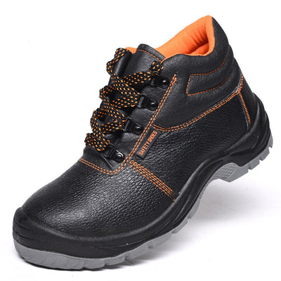 Safety Shoes Safety Shoes Protective Shoes Anti-Smashing Anti-Stab PU Injection Wear-Resistant