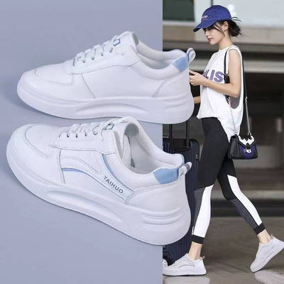 Fashion Casual White Shoes Women's Sports Soft Bottom Increase