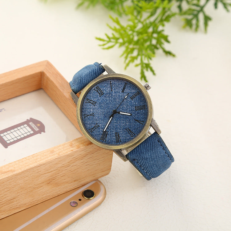 Women's Casual Denim Belt Quartz Watch