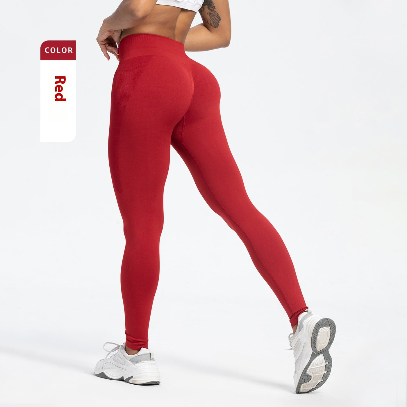 Women's Sports Fitness Pants Seamless Hip Raise High Waist Yoga Pants