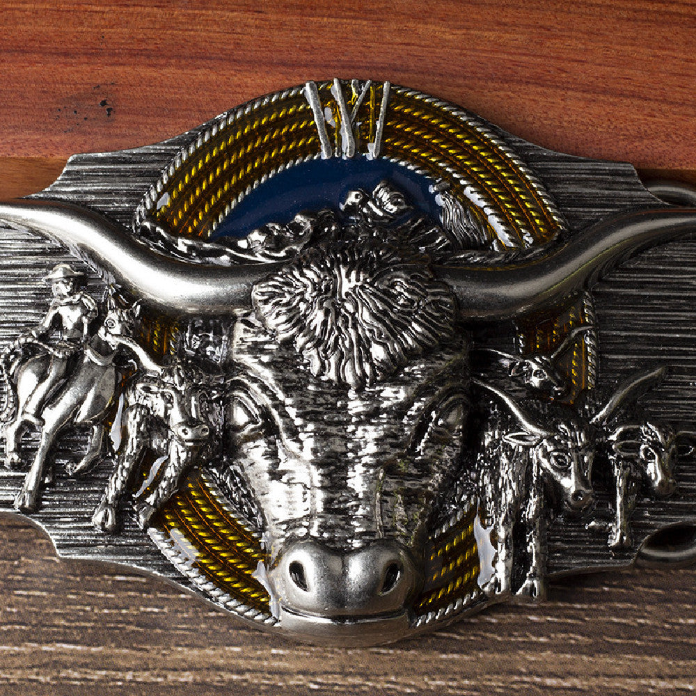 Fashion Personality Cow Head Belt Buckle