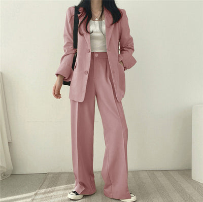 Korean Style Casual Suit Set Women