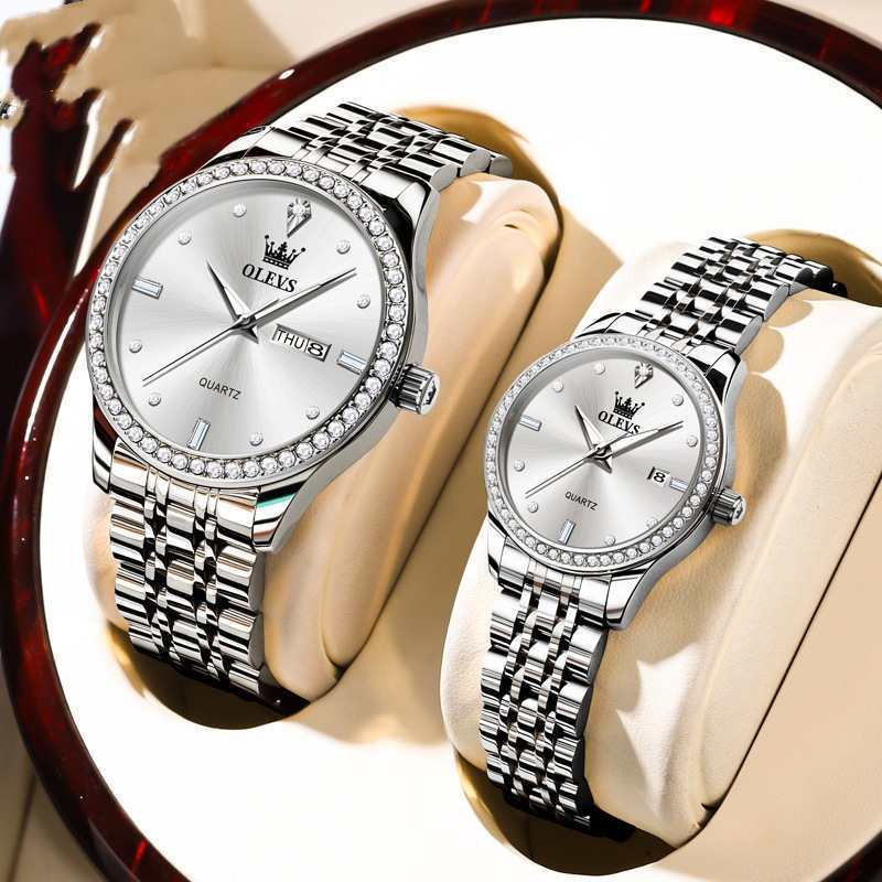 New Diamond-embedded Trendy Waterproof Watch