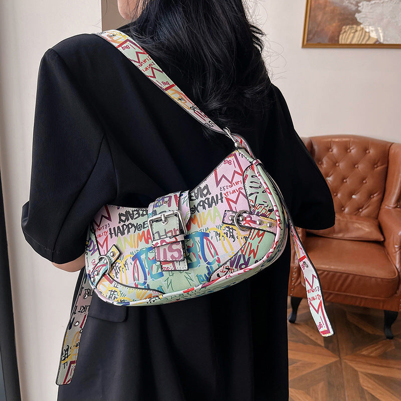 Underarm Bag Fashion Letter Shoulder Messenger Bag