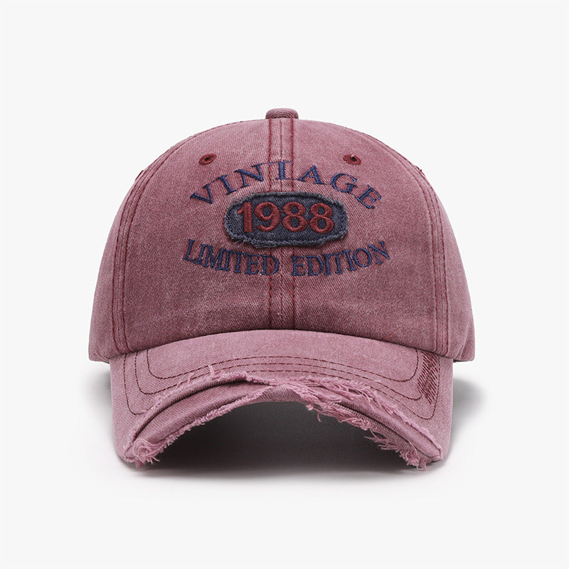 Letter Embroidery Outdoor Curved Brim Soft Top Neutral Baseball Cap