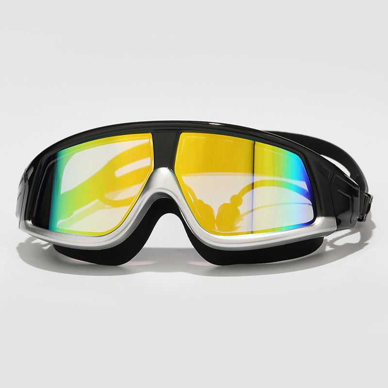 Swimming goggles  swimming goggles HD waterproof anti-fog goggles swimming goggles large box HD goggles