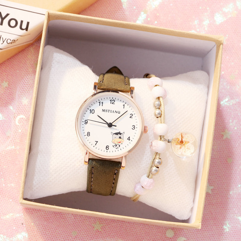 Waterproof Korean Cute Girlfriends Pointer Cartoon Electronic Quartz Watch