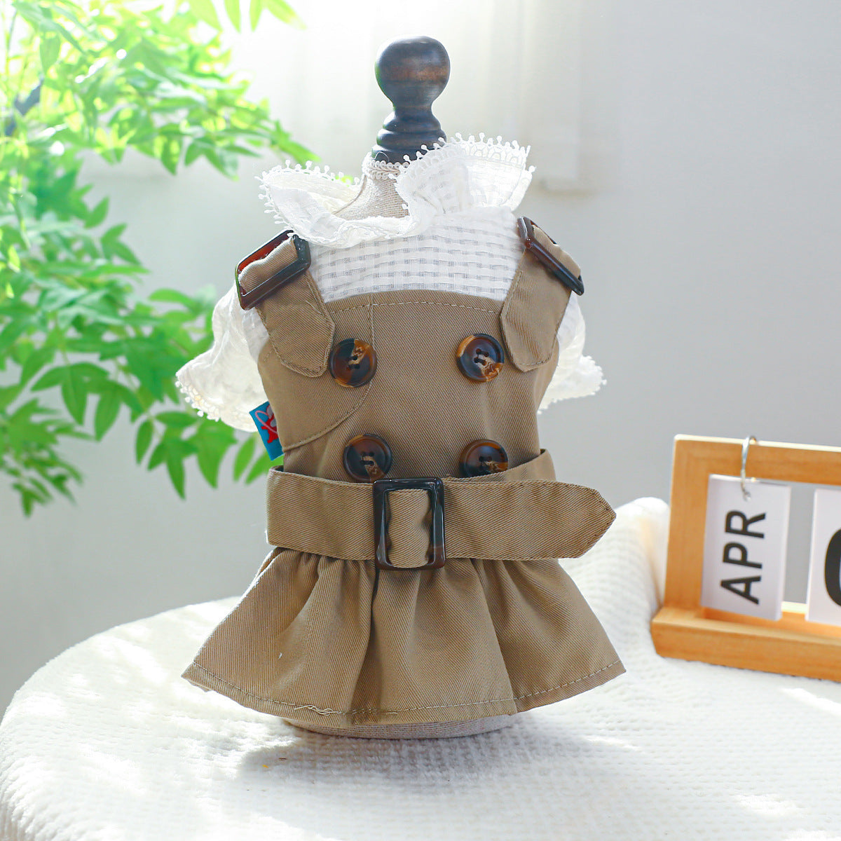 Pet Clothes Khaki Trench Coat Couple Clothes