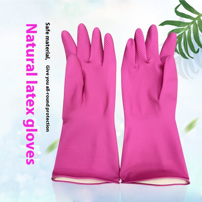 Rubber Household Kitchen Dishwashing Rubber Gloves Durable Beef Tendon Latex