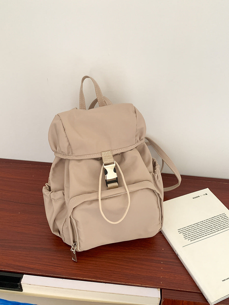 Simple Small Backpack Nylon Fashion Casual Schoolbag