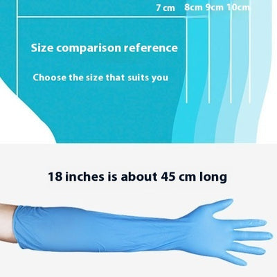 18-inch Lengthened Rubber Disposable Cleaning Gloves