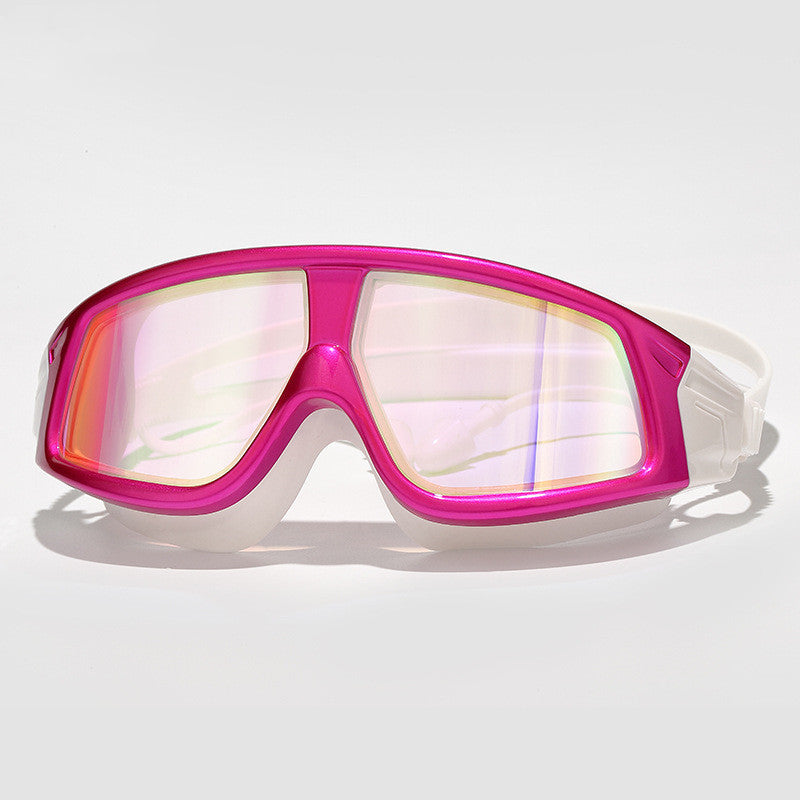 Swimming goggles  swimming goggles HD waterproof anti-fog goggles swimming goggles large box HD goggles