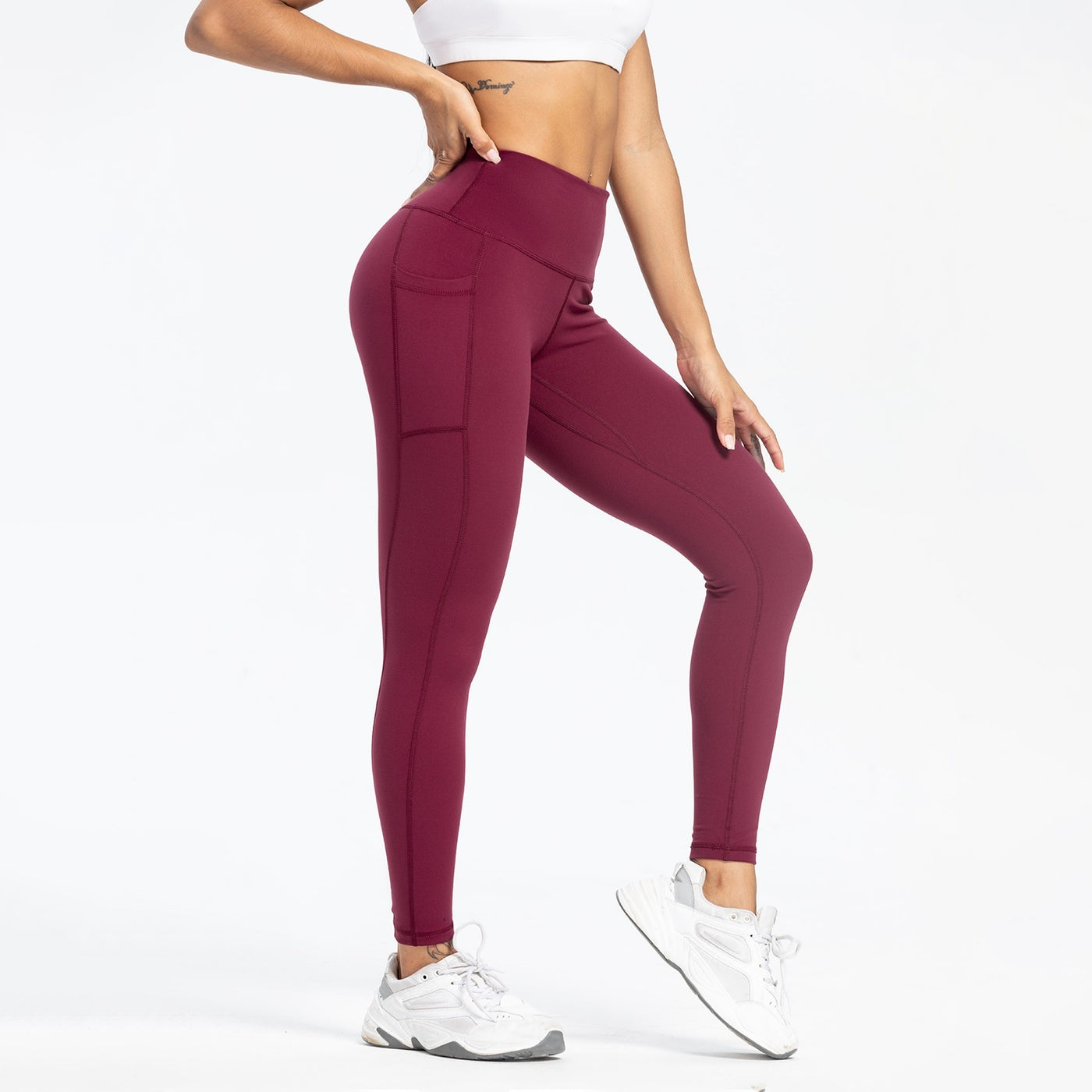 Women's Slim-fit Pocket High Waist Workout Sports Yoga Pants