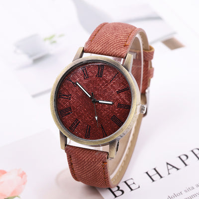 Women's Casual Denim Belt Quartz Watch