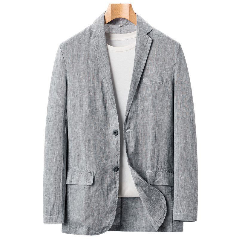 Linen Loose Plus Size Suit Men's Casual Jacket