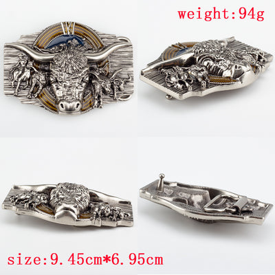 Fashion Personality Cow Head Belt Buckle