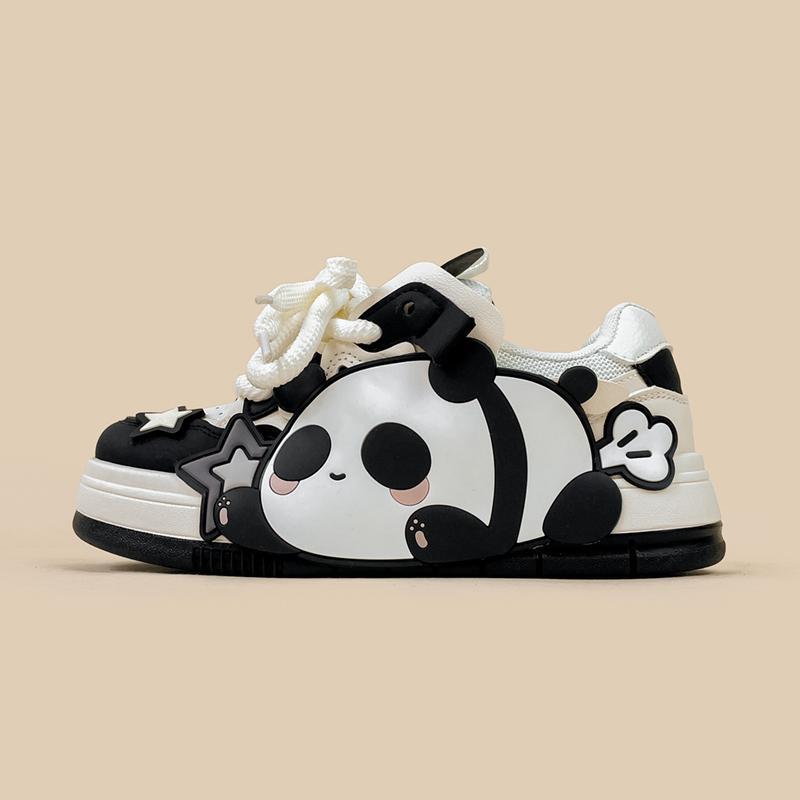 Cute Panda Student Sports Casual Shoes