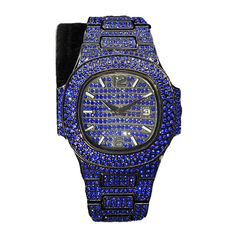 Special-interest Full Diamond Rap Hip Hop Watch