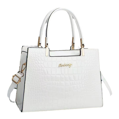 Crocodile Pattern Middle-aged Women's Shoulder Handbag