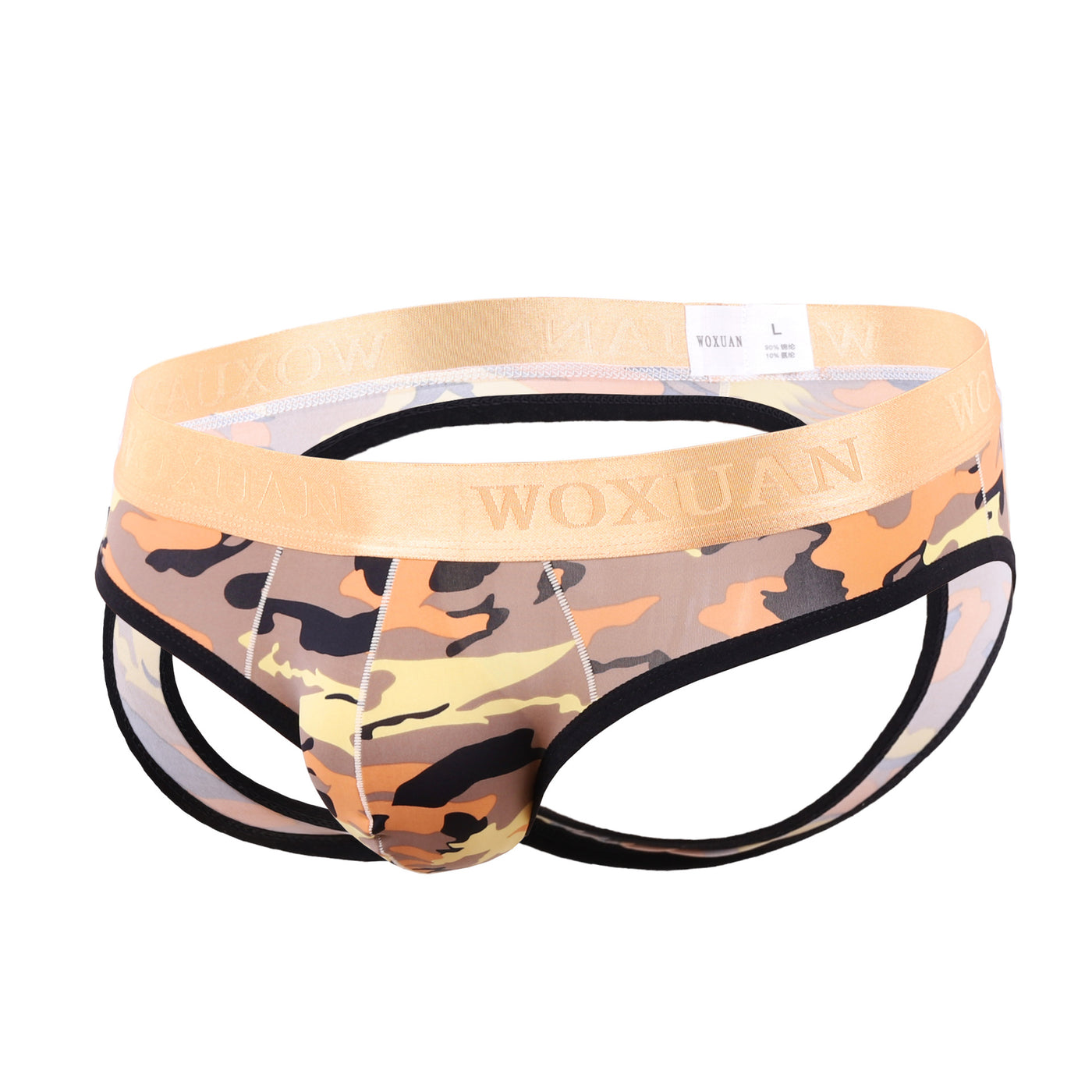 Camouflage Hip-exposed Double G-string T-shaped