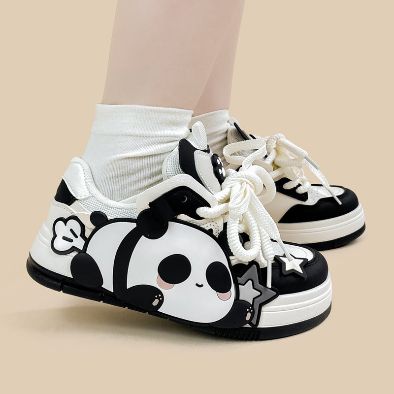 Cute Panda Student Sports Casual Shoes