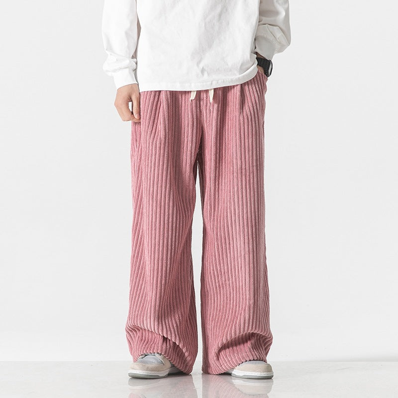 Work Clothes Straight-leg Pants Corduroy Wide-leg Casual Pants