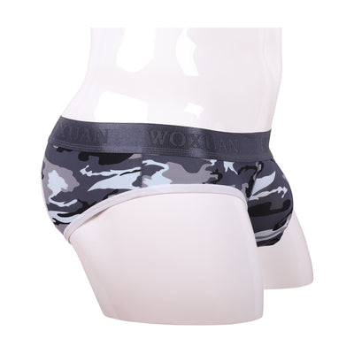 Camouflage Hip-exposed Double G-string T-shaped