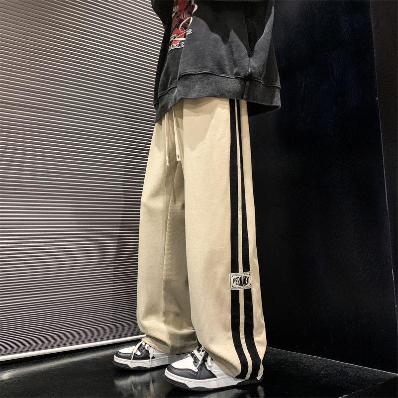 Men's Pants Autumn New Straight Loose Wide Leg Leisure Sports Pants