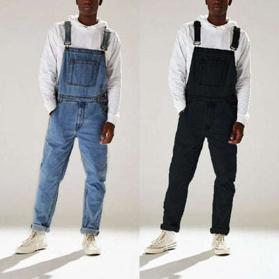 Suspender Pants Suspenders One-piece High Waist Men's Jeans