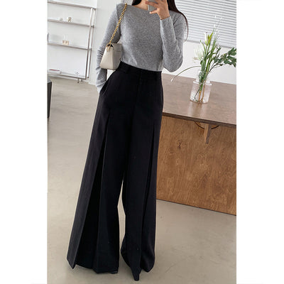 Women's New High Waist Loose High-grade Feeling Tong Qin Draping Casual Pants