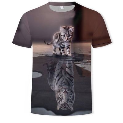 Summer Animal Round Neck Short Sleeve