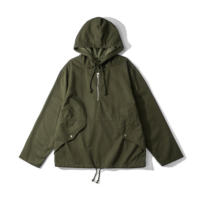 Hooded Camouflage Jacket Outdoor Parka Trench Coat