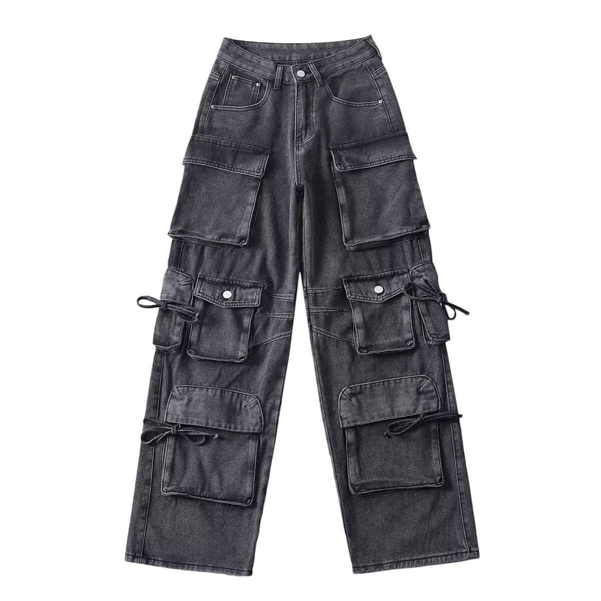 American Style Fashion Work Clothes Style Straight-leg Denim Trousers