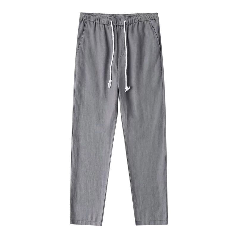 Men's Loose Straight Casual Ramie Trousers