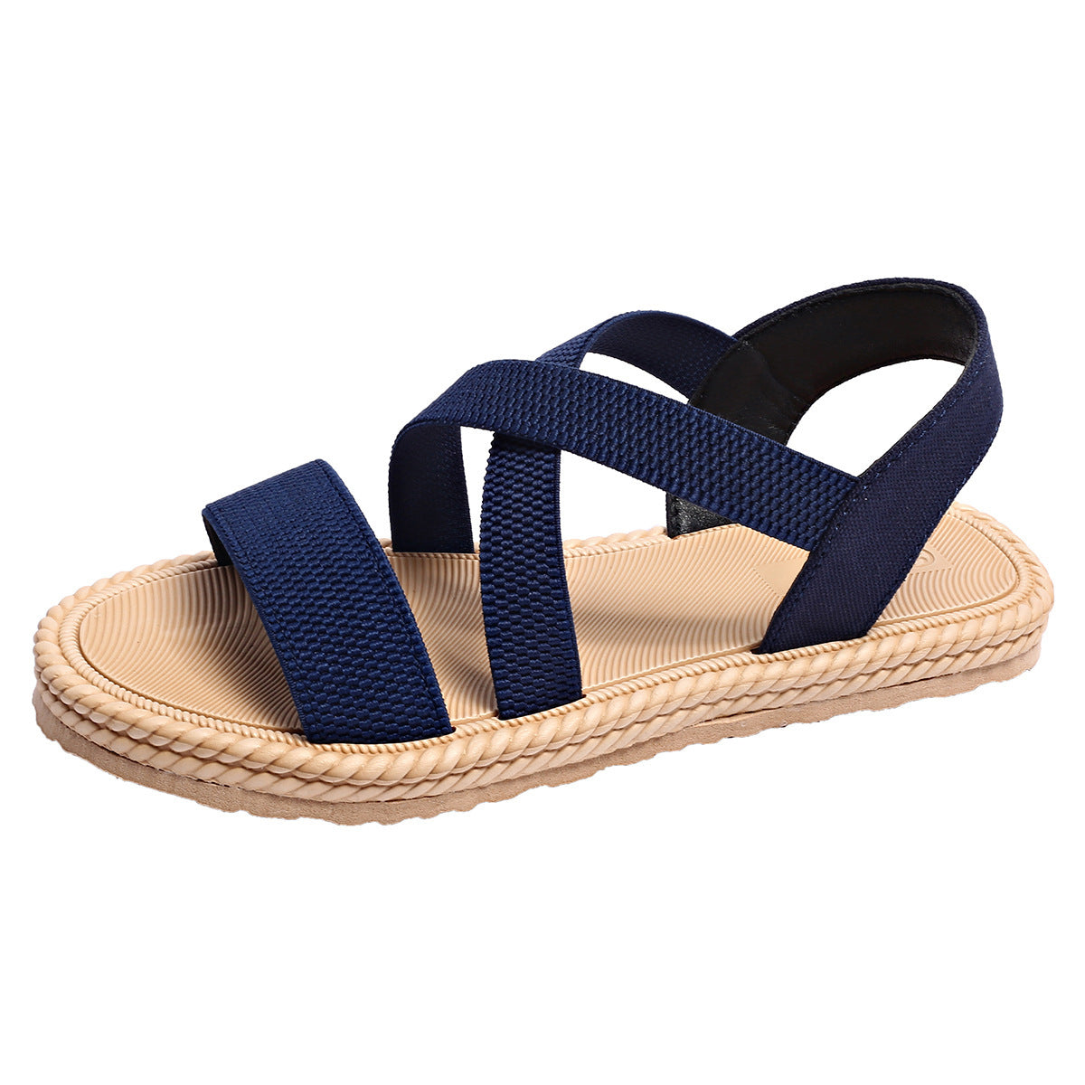 Women's Elastic Band Casual Student Plus Size Beach Roman Sandals