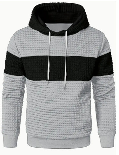 Men's Hooded Long-sleeved Sweater Drawstring