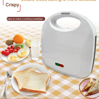 220V white color Double-sided breakfast sandwich machine panini toaster household omelette Fried steak sanwich maker