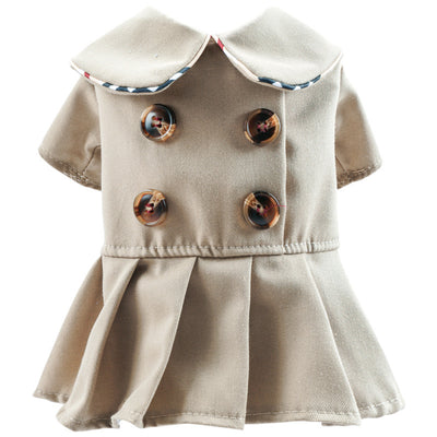 Pet Clothes Khaki Trench Coat Couple Clothes