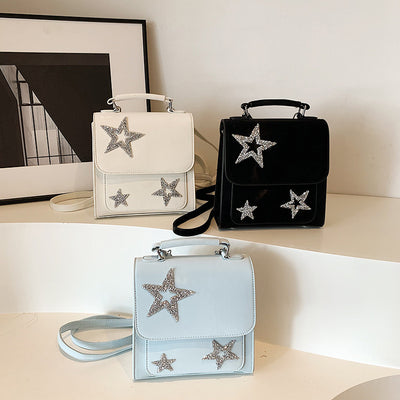 Women's Bag Fashionable Sequins Five-pointed Star Backpack