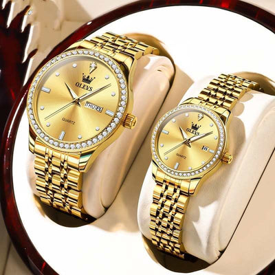 New Diamond-embedded Trendy Waterproof Watch