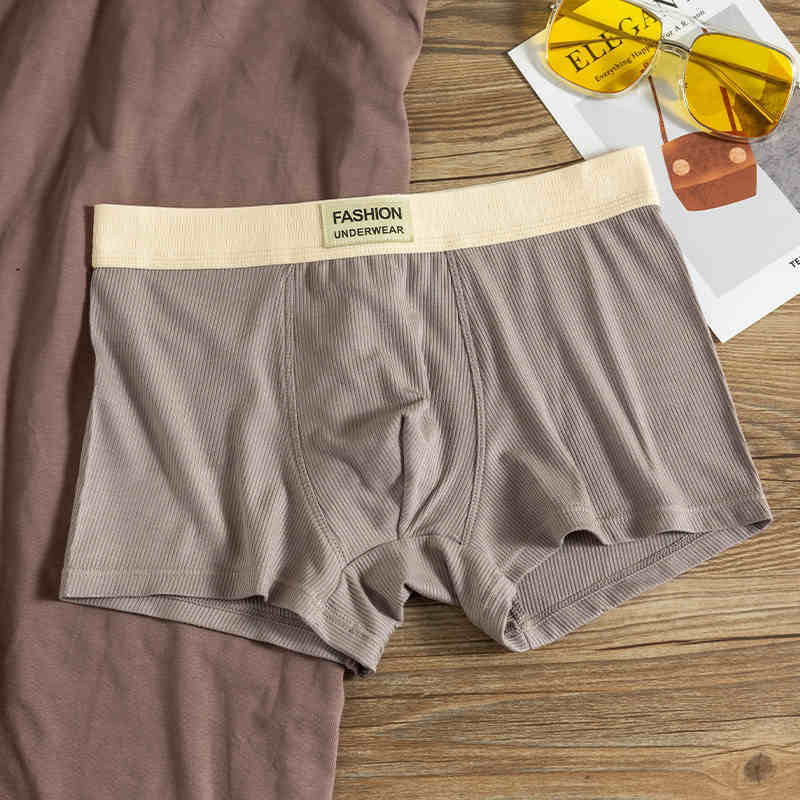 Men's Underwear Breathable Moor Cotton Polylactic Acid Boxers